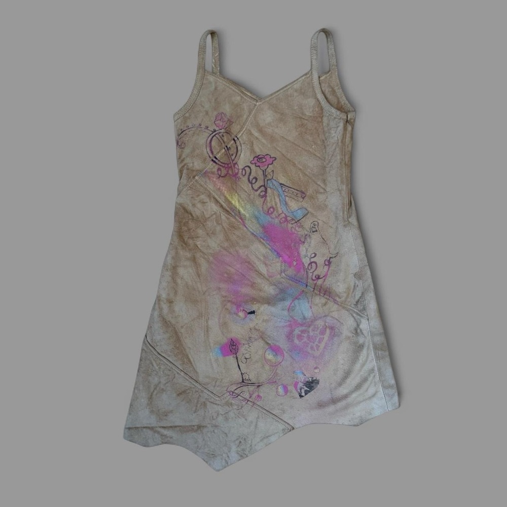 Diesel girls dress with abstract pink design